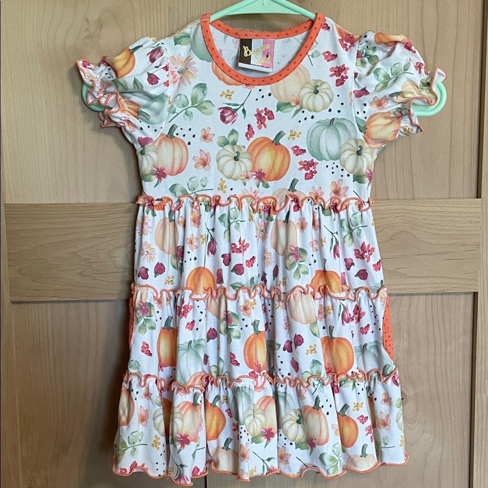 2T Pumpkin Twirl Dress